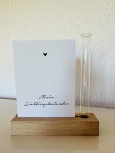 Aufsteller inkl. Reagenzglas